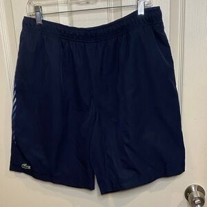 Lacoste Men's sports Navy Blue Athletic Activewear Tennis Shorts Sz: L
